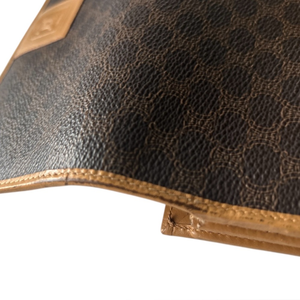 Vintage Celine Long Leather Kiss Lock Flap Wallet - Picture 7 of 12